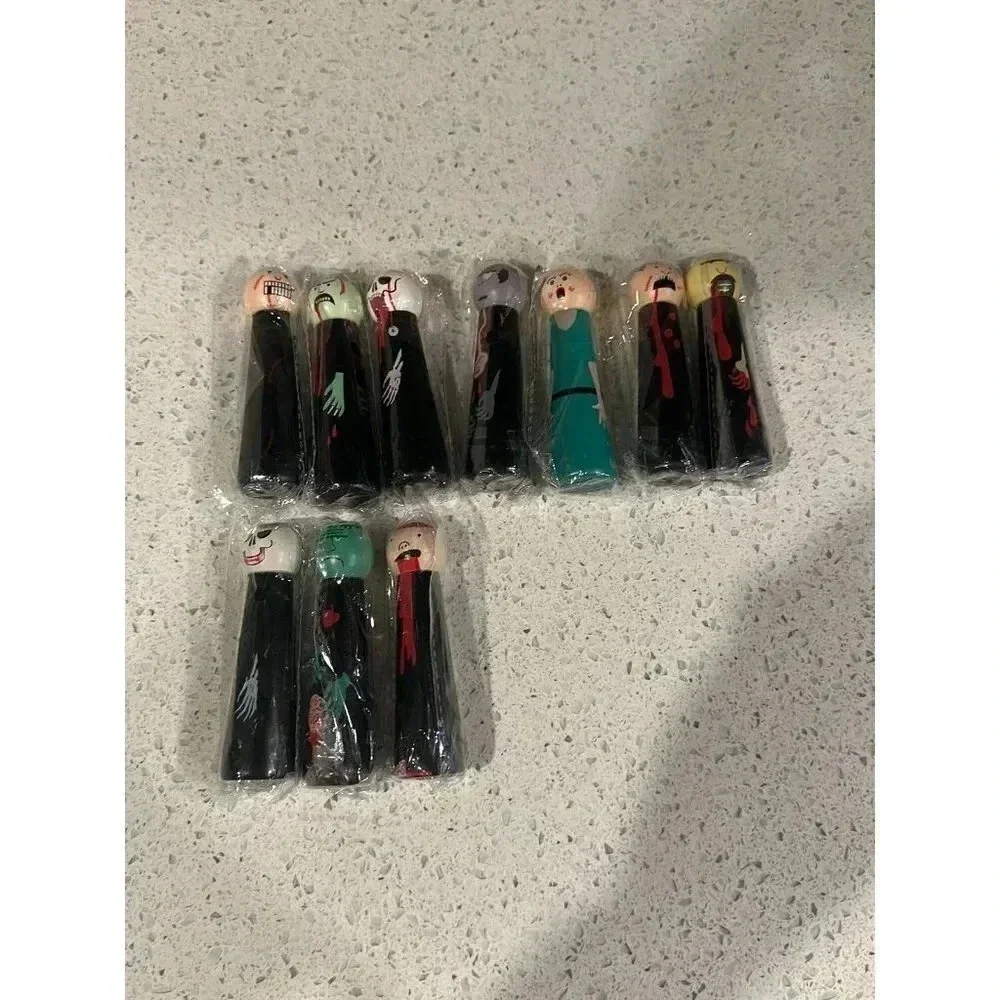 Zombie Apocalypse/Wooden Peg Dolls Lot Of 10 Front‎ Porch Classics  sd